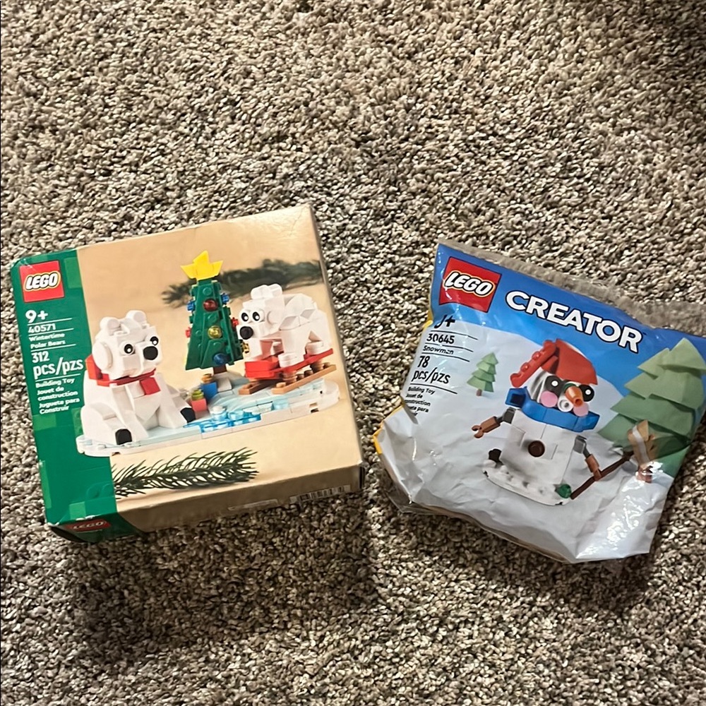 LEGO Creator Polar Bear and Snowman Set - White